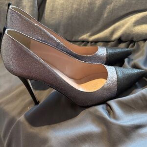 SJP by Sarah Jessica Parker Black and Silver Heels